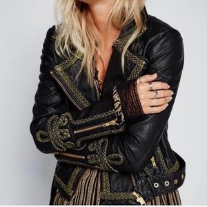 Free People Bang Bang Vegan Leather Jacket